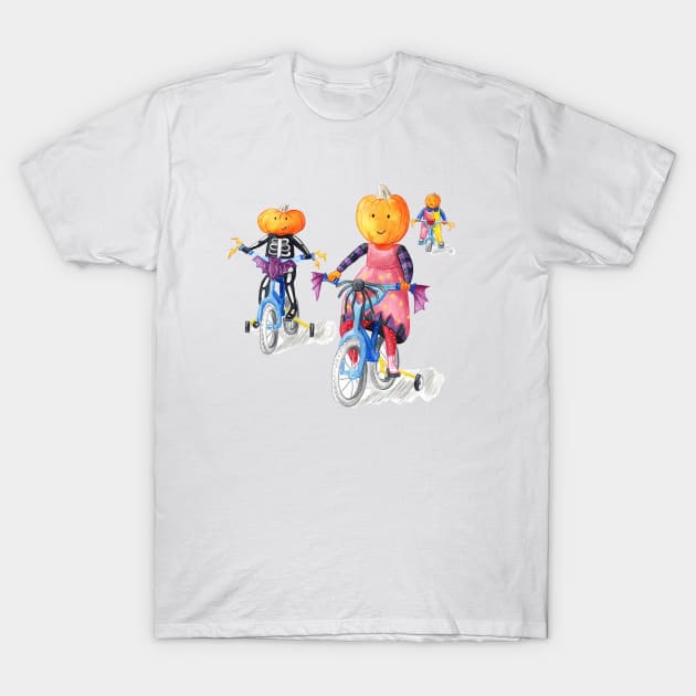 Pumpkin Parade T-Shirt by Vicky Kuhn Illustration